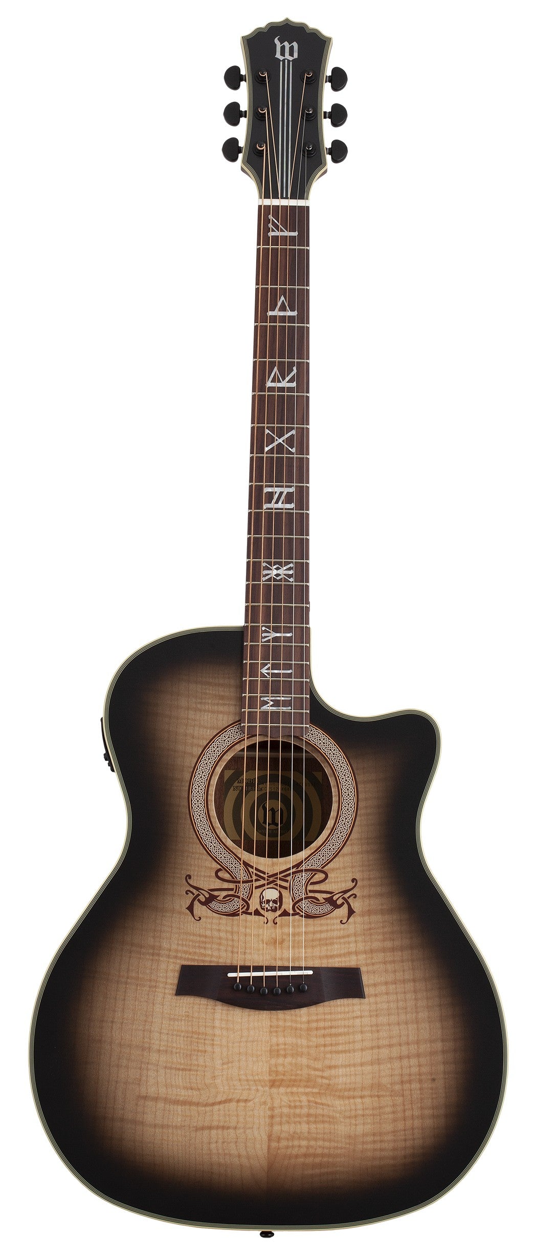 Wylde Audio Grand Auditorium acoustic, Ash Burst Satin, front