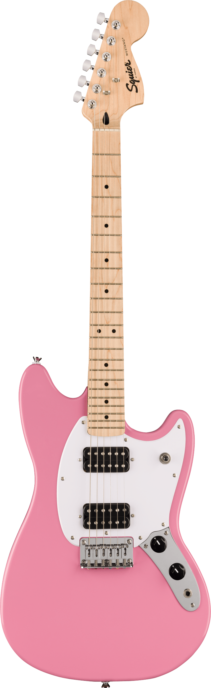 Squier Sonic Mustang HH in Flash Pink – Maar's Music Squier Sonic Mustang HH in Flash Pink – Maar's Music