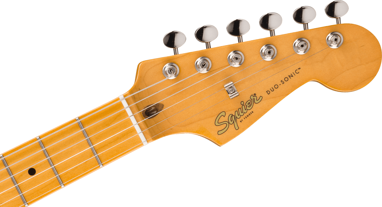 Squier Classic Vibe Duo-Sonic HS With Gold Anodized Pickguard In Desert Sand Finish