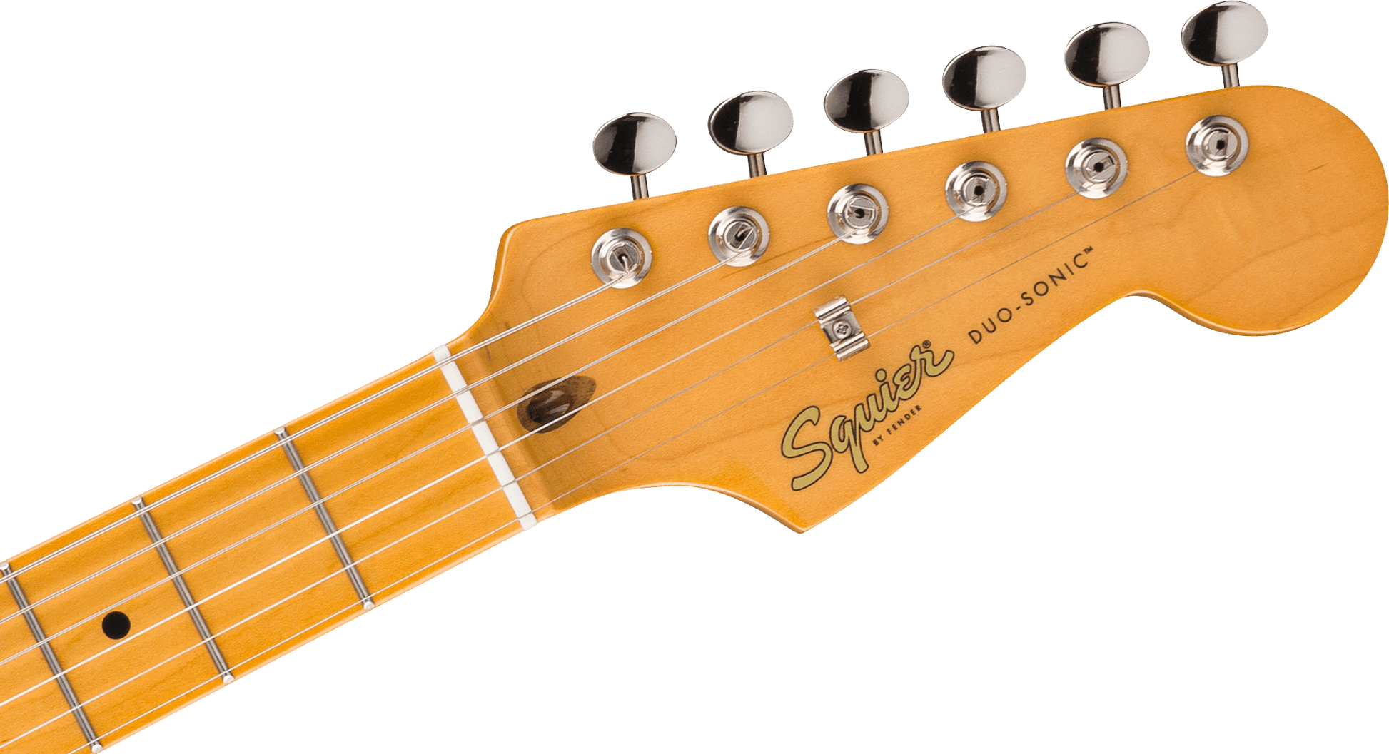 Squier Classic Vibe Duo-Sonic HS With Gold Anodized Pickguard In Desert Sand Finish