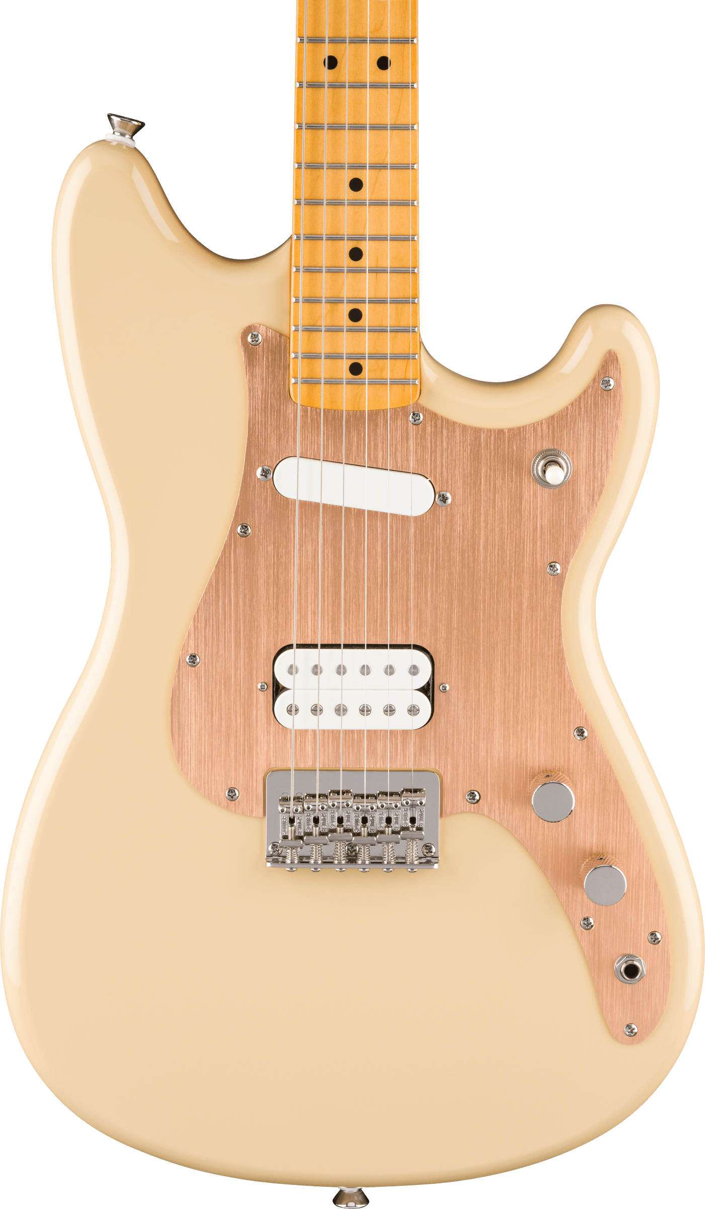 Squier Classic Vibe Duo-Sonic HS With Gold Anodized Pickguard In Desert Sand Finish