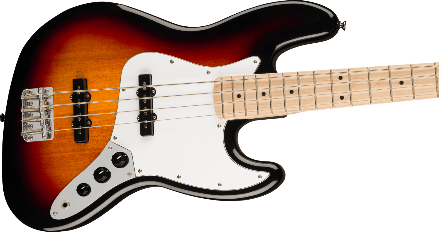 Squier Affinity Series Jazz Bass in Three Colour Sunburst