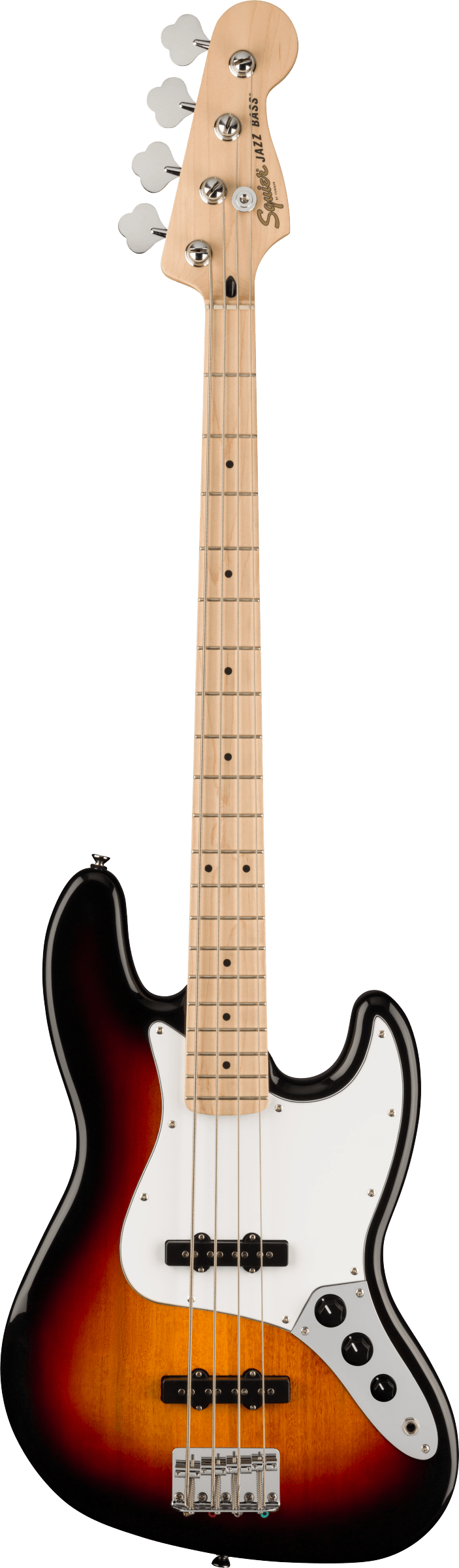 Squier Affinity Series Jazz Bass in Three Colour Sunburst