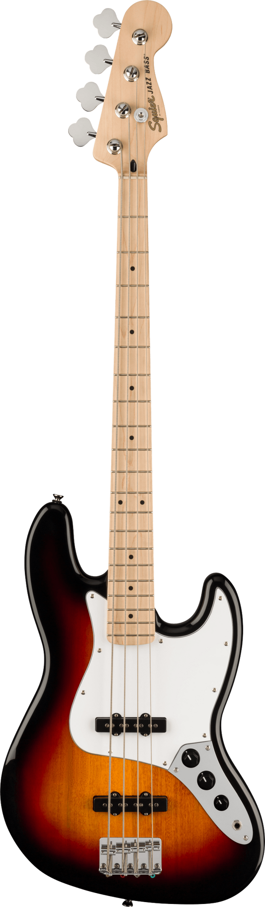 Squier Affinity Series Jazz Bass in Three Colour Sunburst