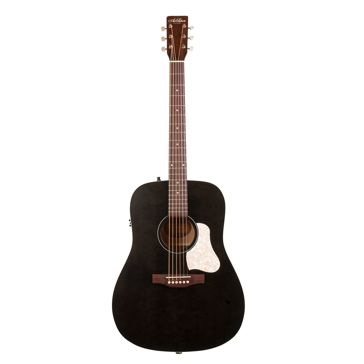 Art & Lutherie Americana Faded Black Presys II Electric Acoustic Guitar