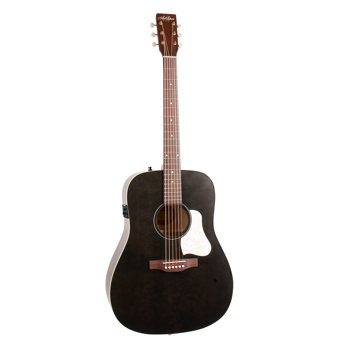 Art & Lutherie Americana Faded Black Presys II Electric Acoustic Guitar – view 2