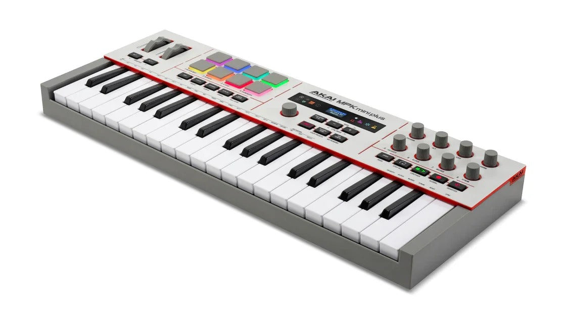 Akai MPK Mini Plus II angled overhead