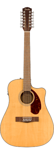 Fender CD-140SCE 12-String Electric Acoustic Guitar in Natural Finish With Hardshell Case