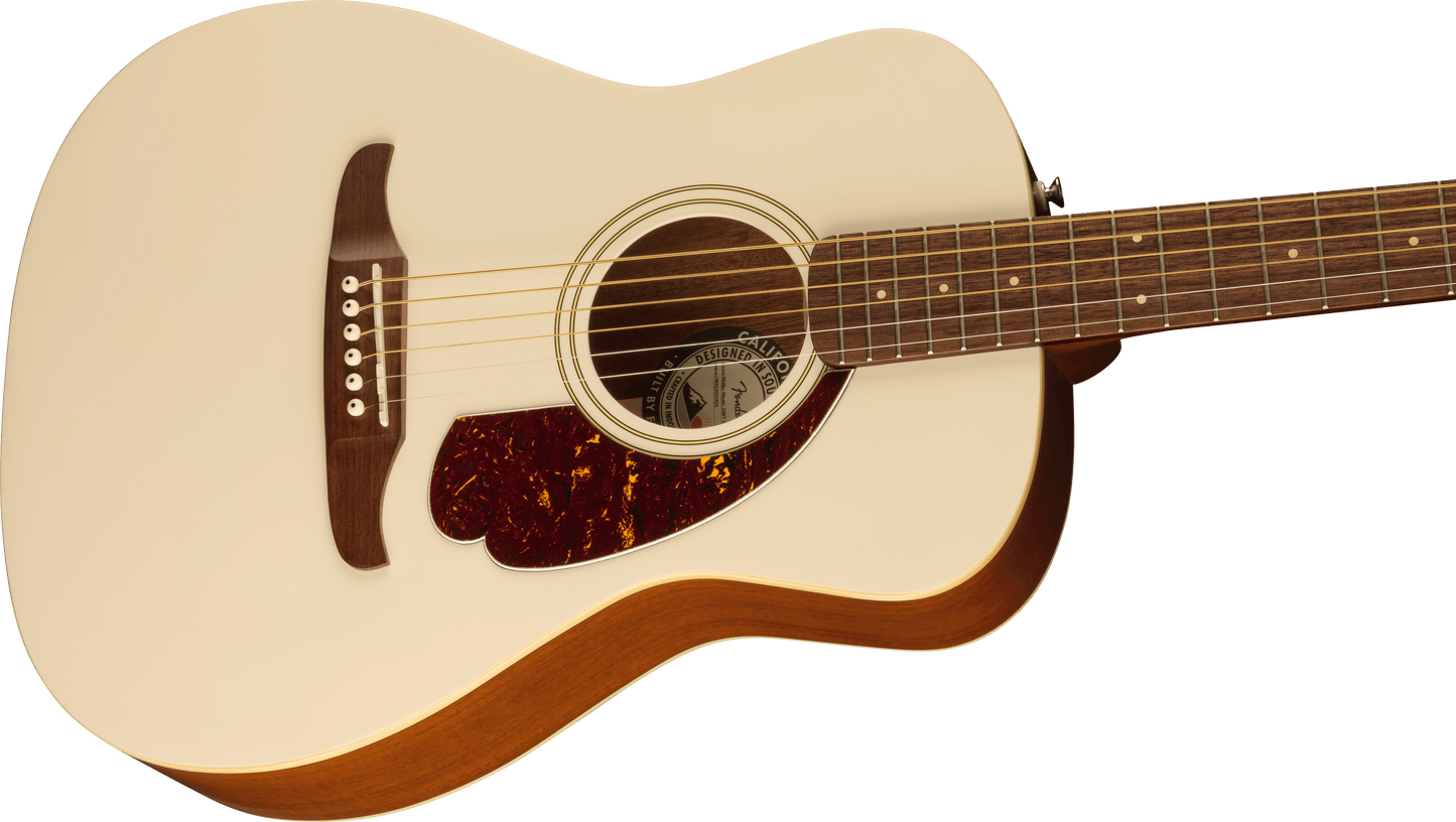 Fender Malibu Player Electric Acoustic Guitar in Olympic White