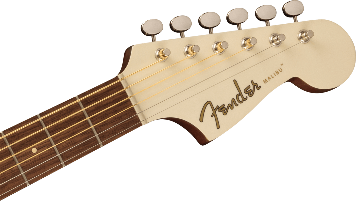 Fender Malibu Player Electric Acoustic Guitar in Olympic White
