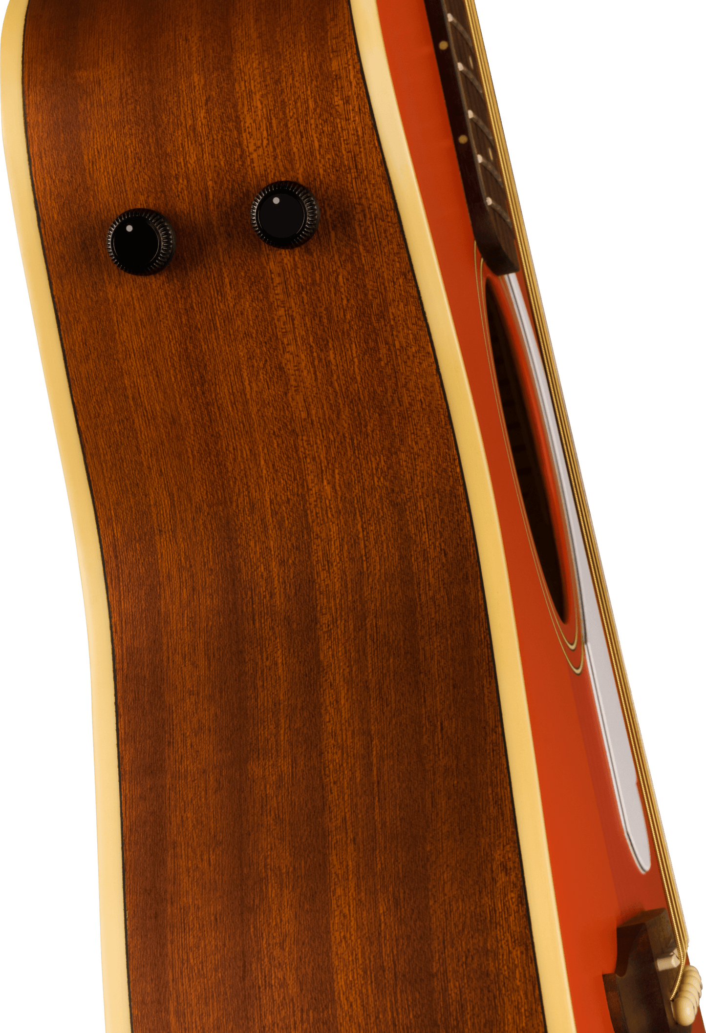 Fender Malibu Player Electric Acoustic Guitar In Fiesta Red
