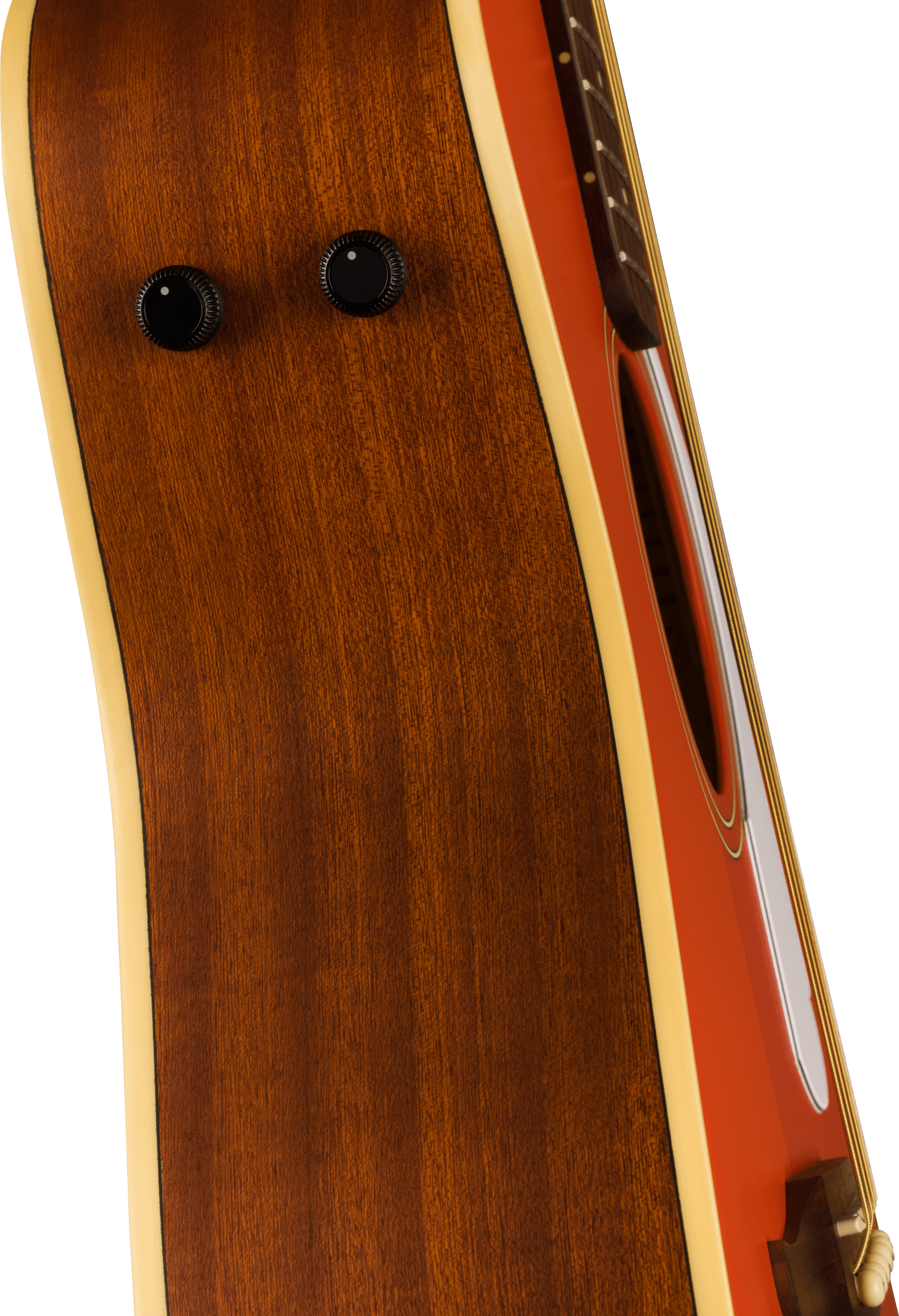 Fender Malibu Player Electric Acoustic Guitar In Fiesta Red