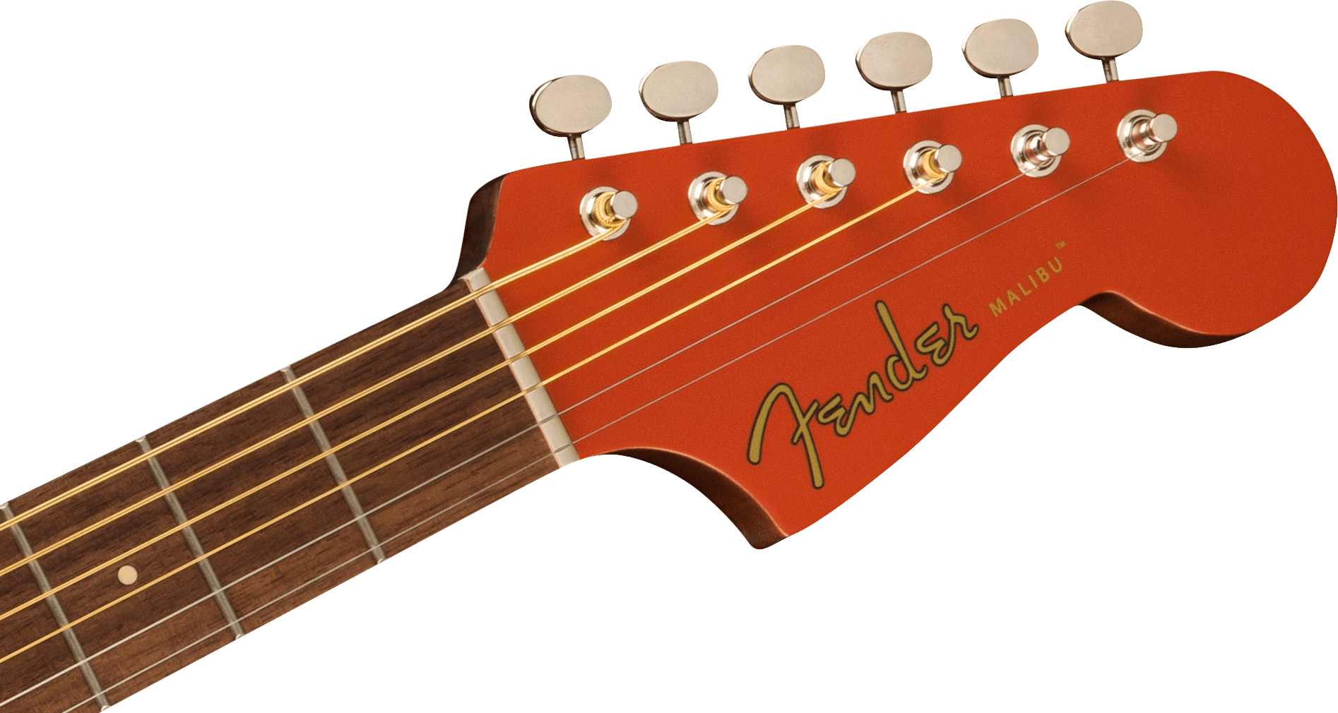 Fender Malibu Player Electric Acoustic Guitar In Fiesta Red