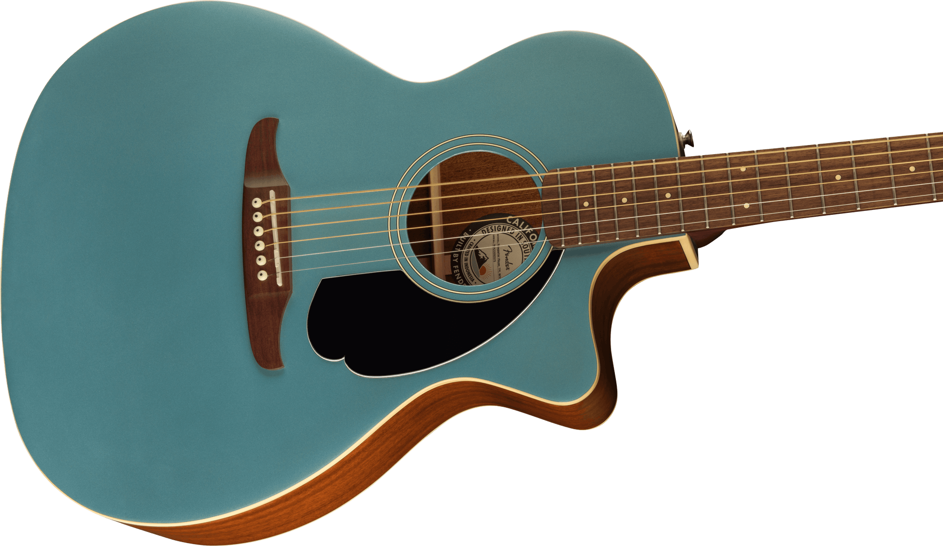 Fender Newporter Player Electric Acoustic Guitar in Tidepool Finish