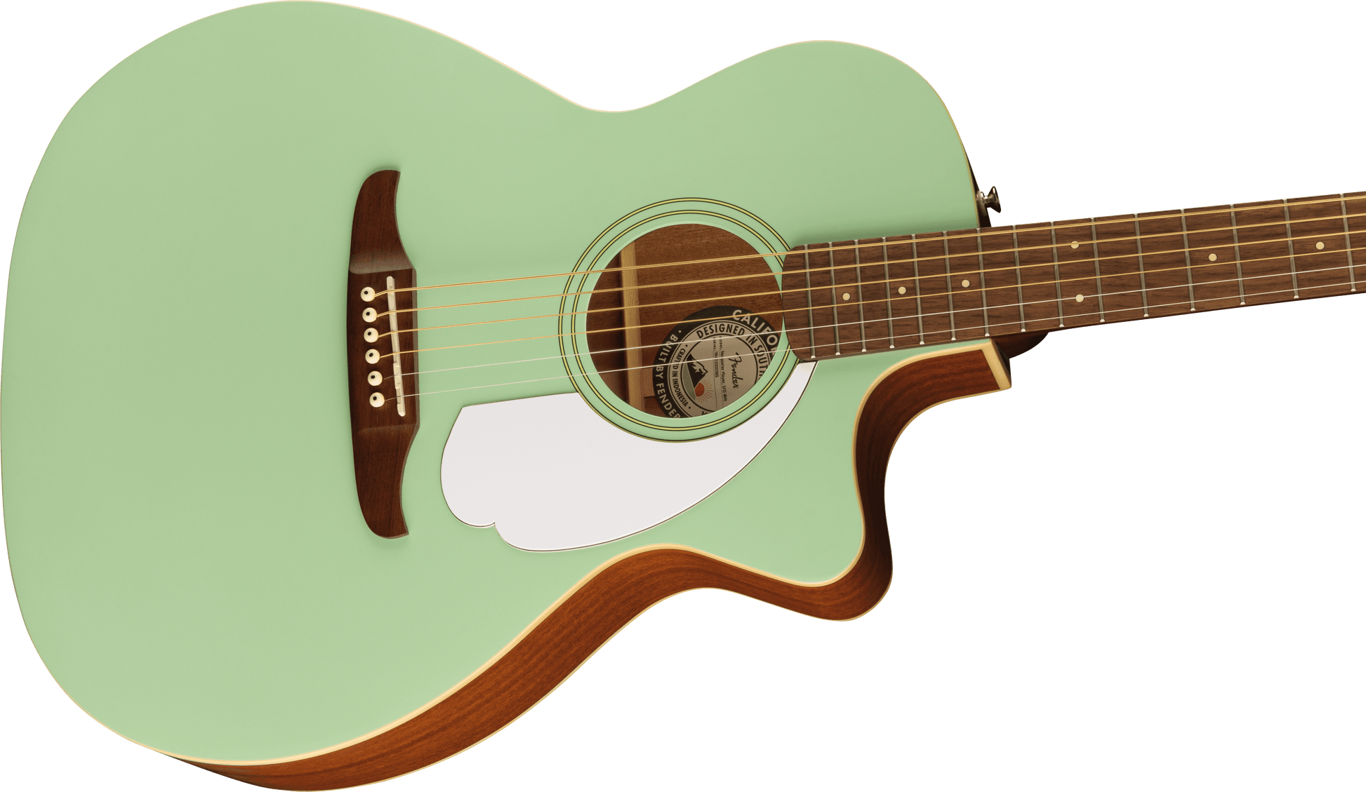 Fender Newporter Player Electric Acoustic Guitar in Surf Green