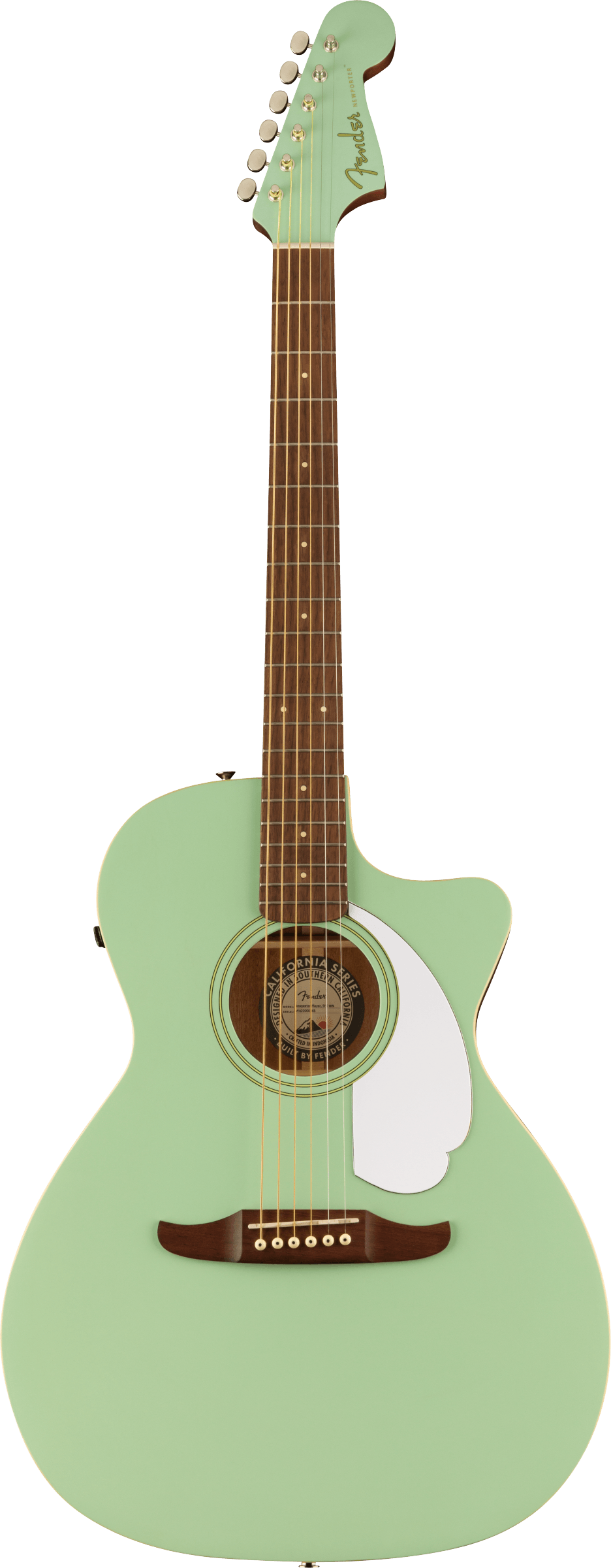 Fender Newporter Player Electric Acoustic Guitar in Surf Green