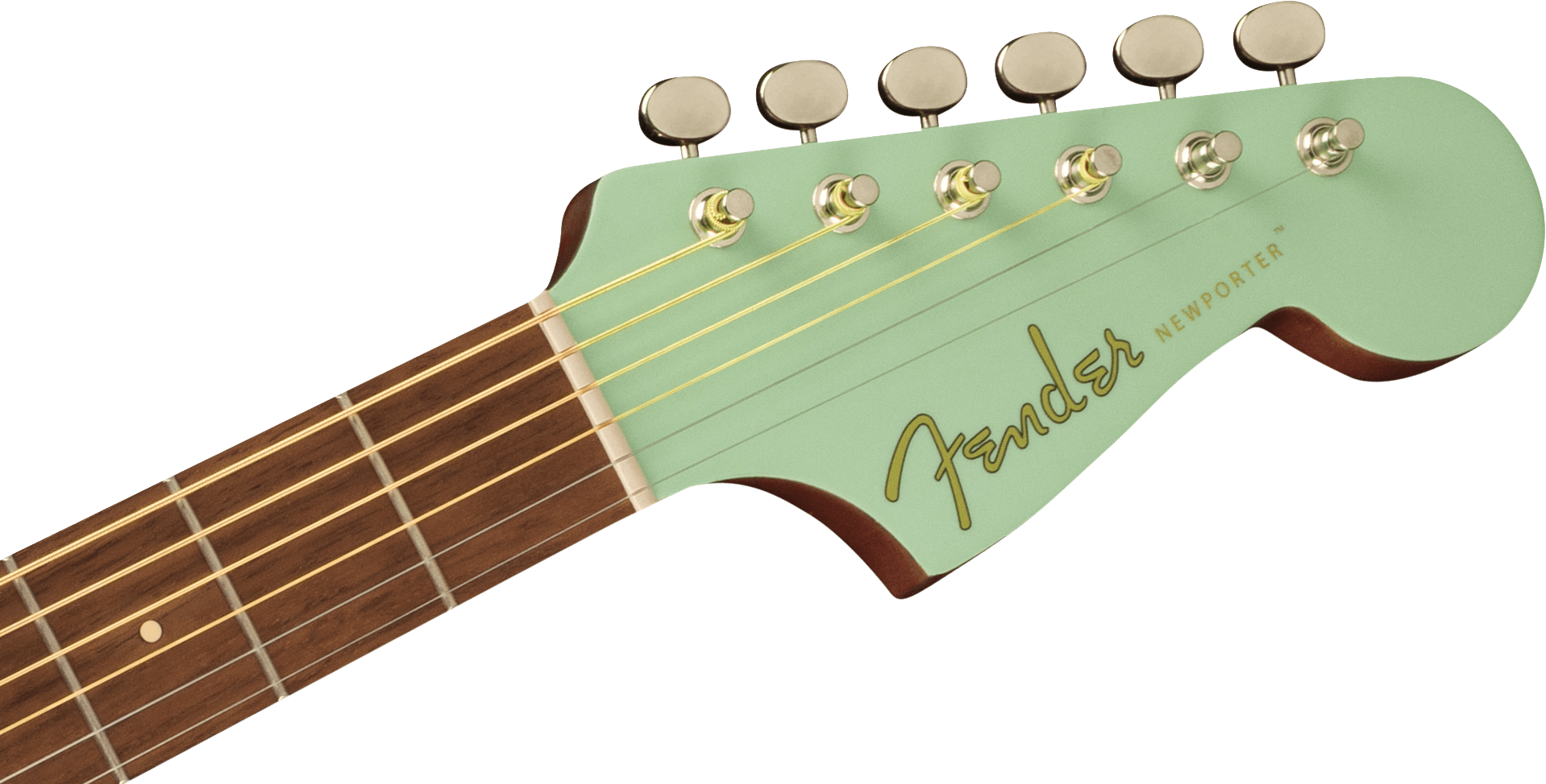 Fender Newporter Player Electric Acoustic Guitar in Surf Green