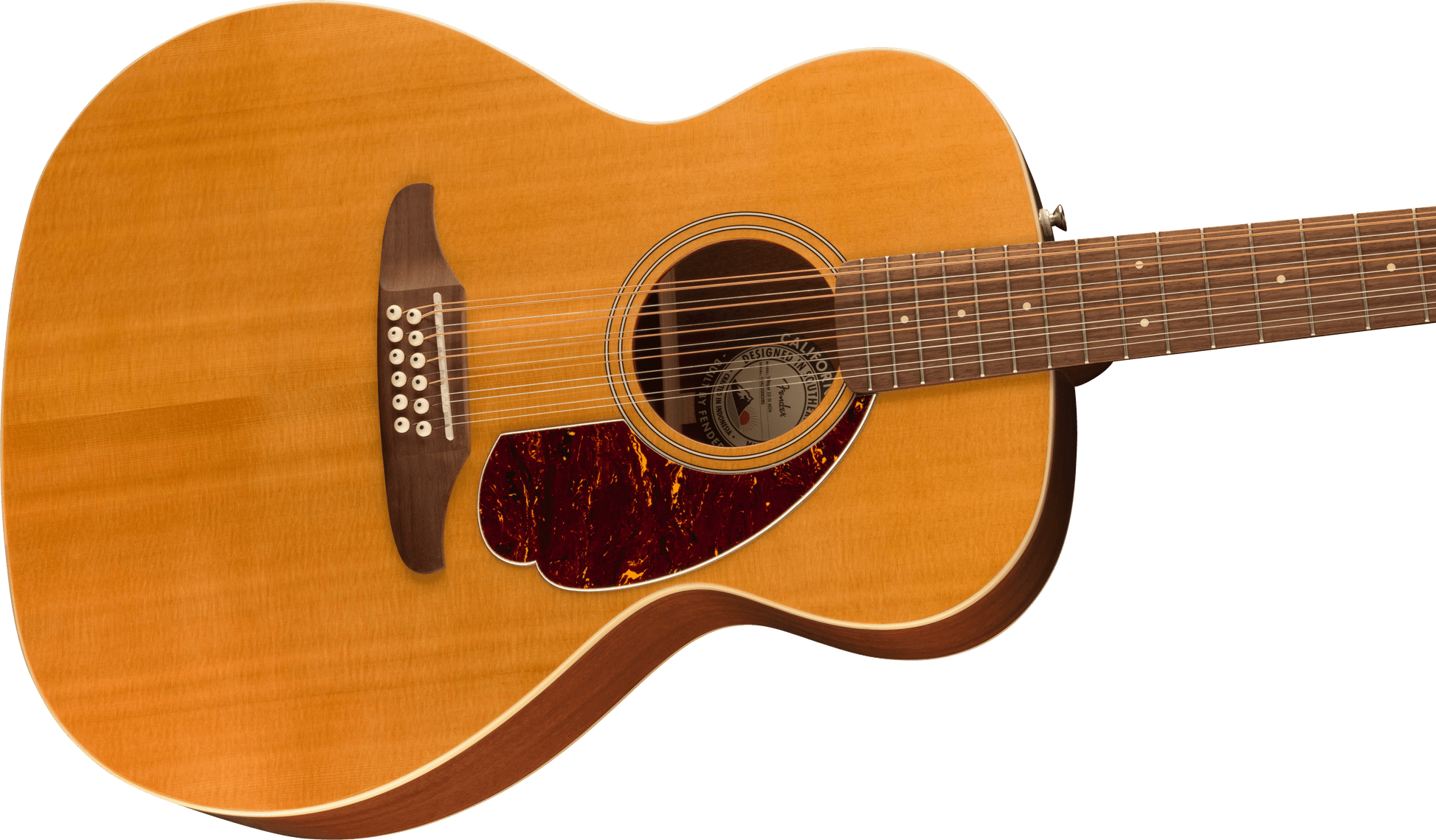 Fender Villager™ 12-String Electric Acoustic Guitar in Aged Natural Finish