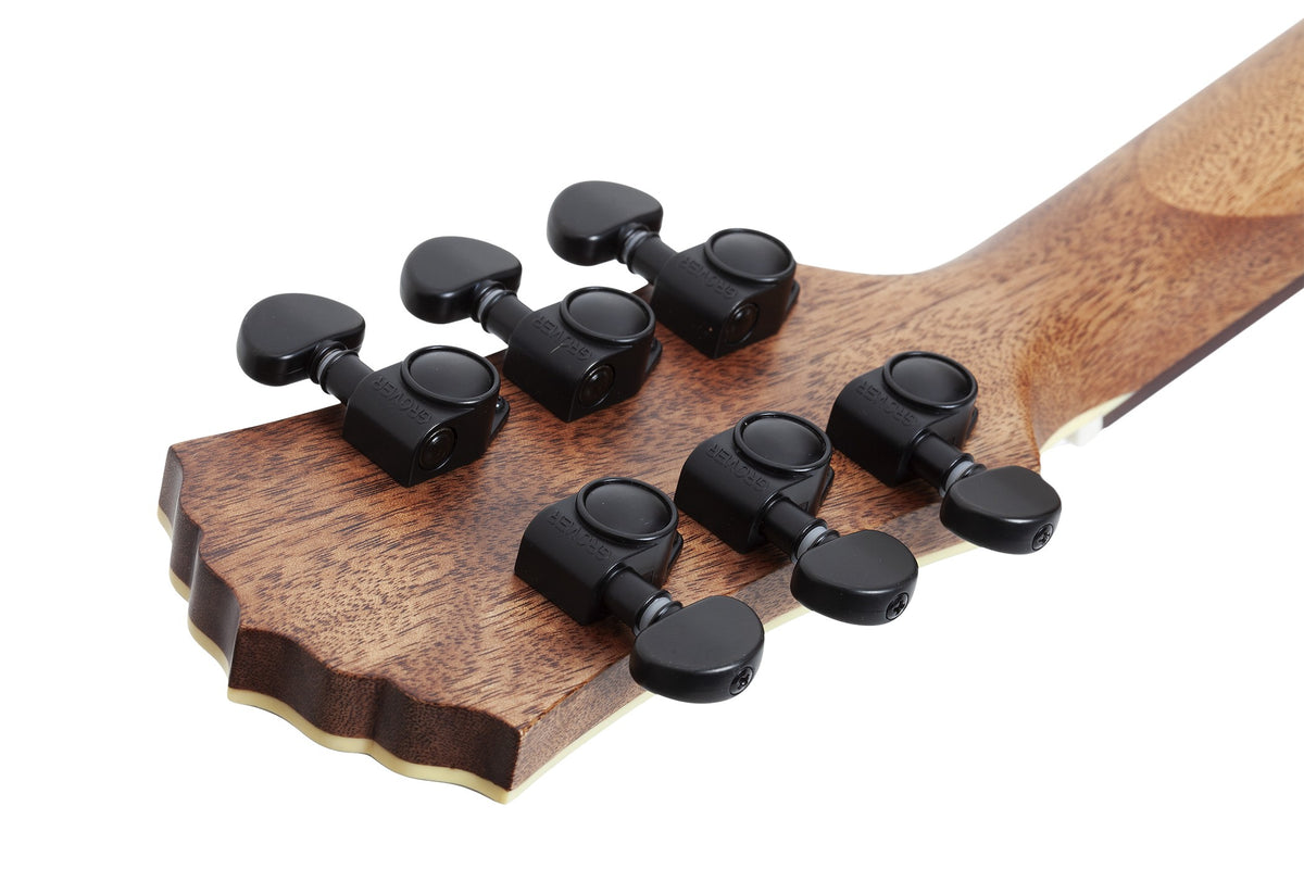 Headstock back, Grover tuners