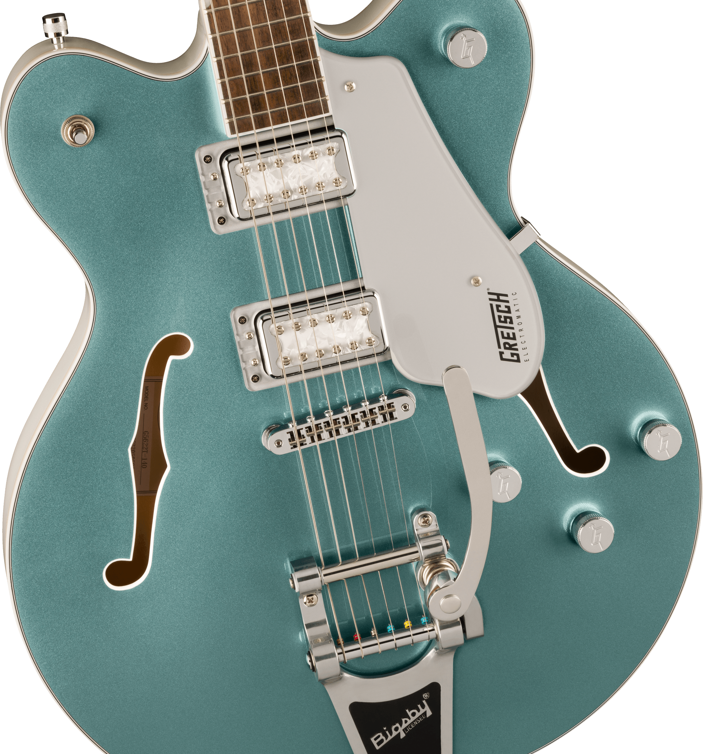 Gretsch Limited Edition  G5622T-140 Electromatic® 140th Anniversary Center Block Double-Cut with Bigsby® in Two Tone Stone Platinum/ Pearl Platinum 
