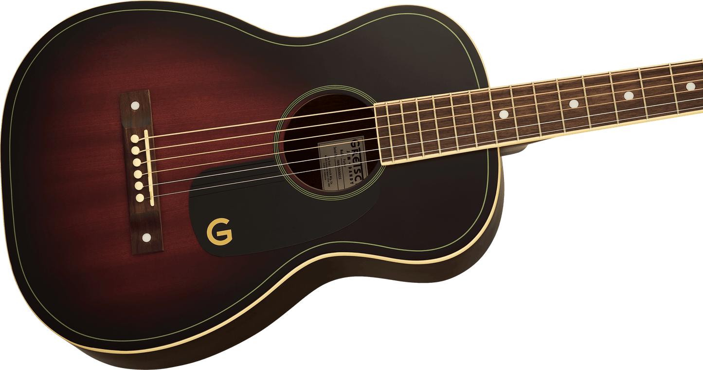 Gretsch Jim Dandy Parlor Acoustic Guitar in Deep Cherry Burst