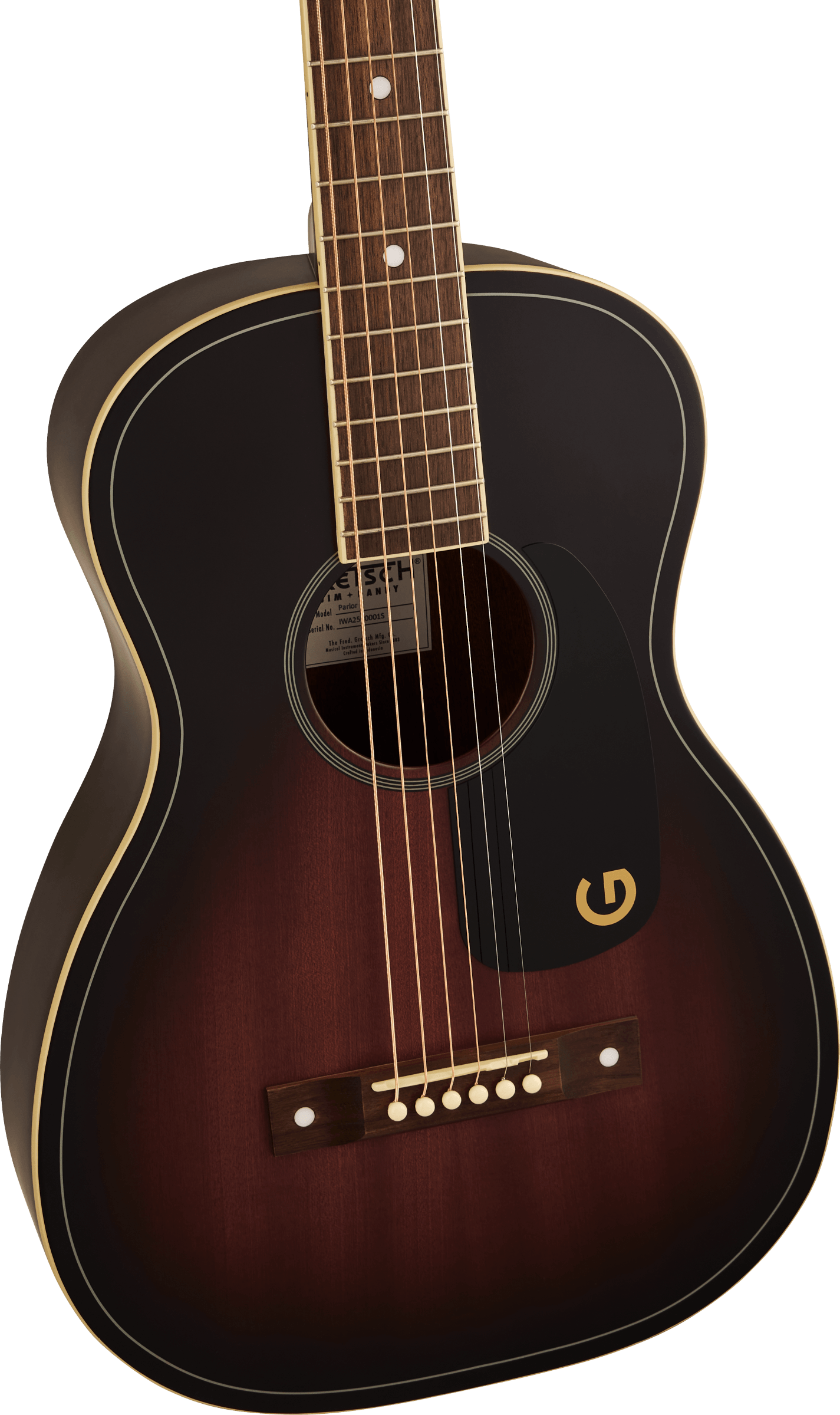 Gretsch Jim Dandy Parlor Acoustic Guitar in Deep Cherry Burst