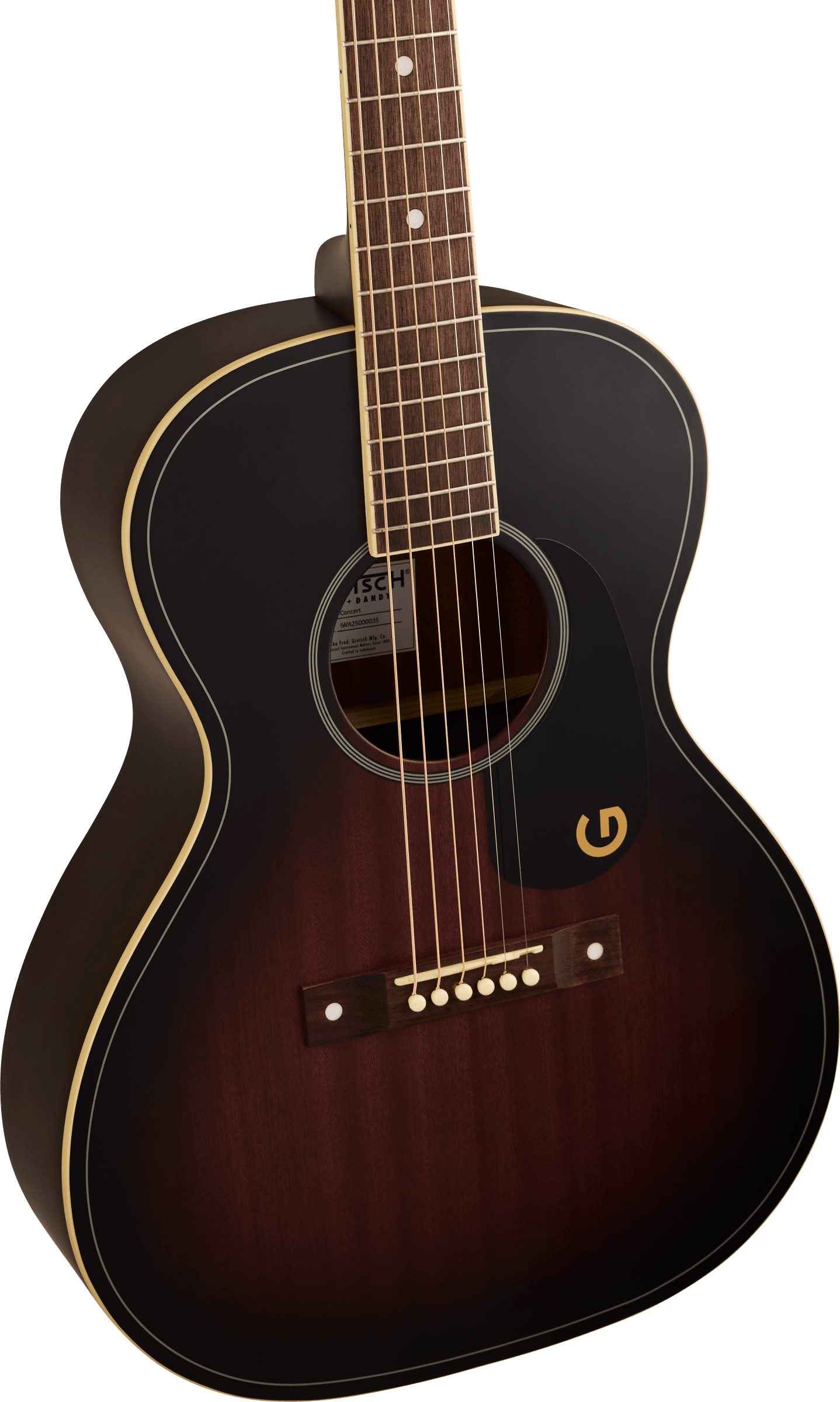 Gretsch Jim Dandy Concert Acoustic Guitar in Deep Cherry Burst