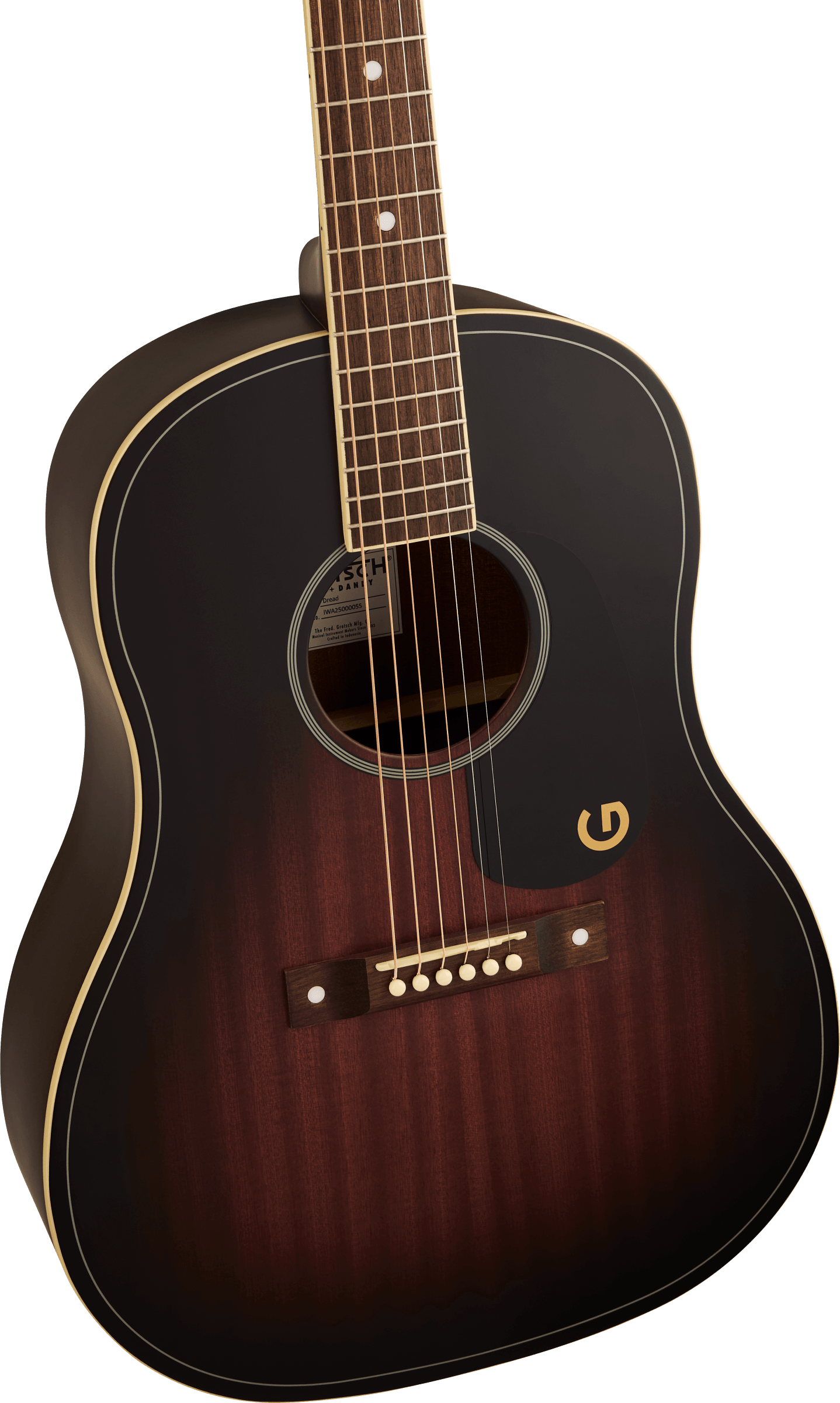 Gretsch Jim Dandy Dreadnought Acoustic Guitar in Deep Cherry Burst