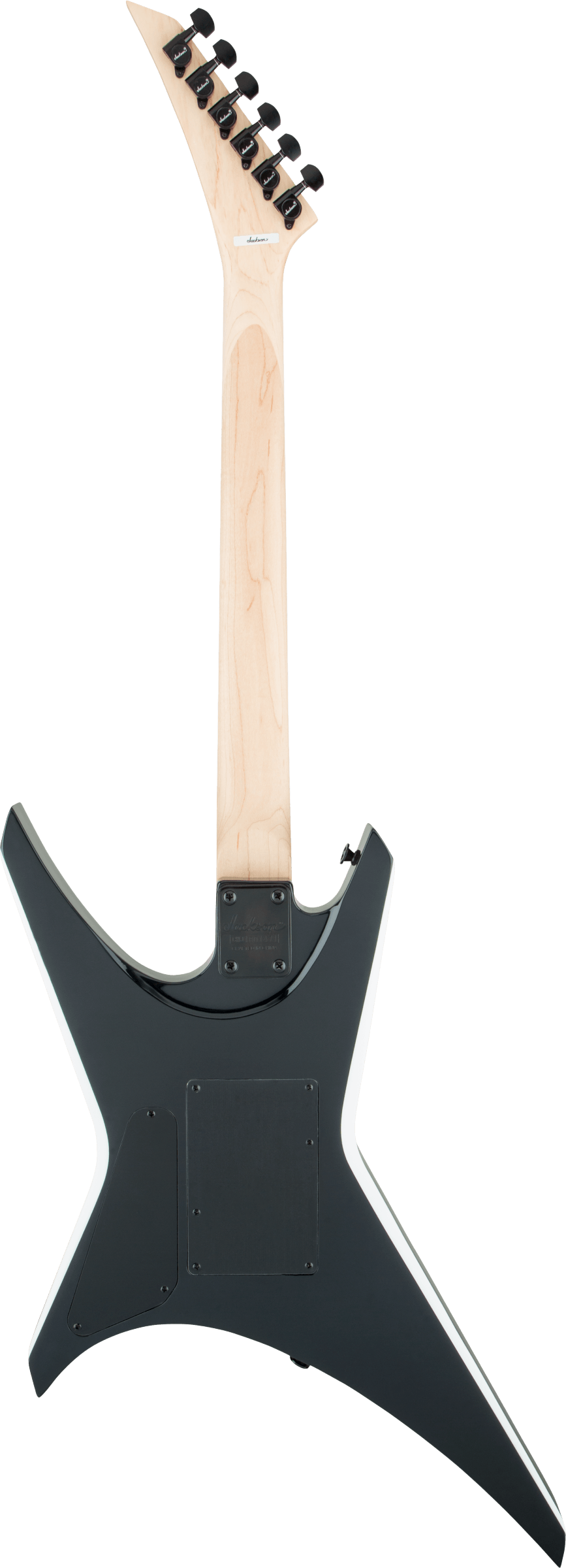 Jackson JS Series Warrior™ JS32 in Black with White Bevels