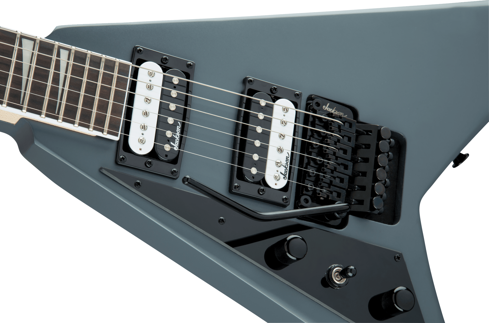 Jackson JS Series Rhoads JS32 LH Leftie with Floyd in Satin Gray