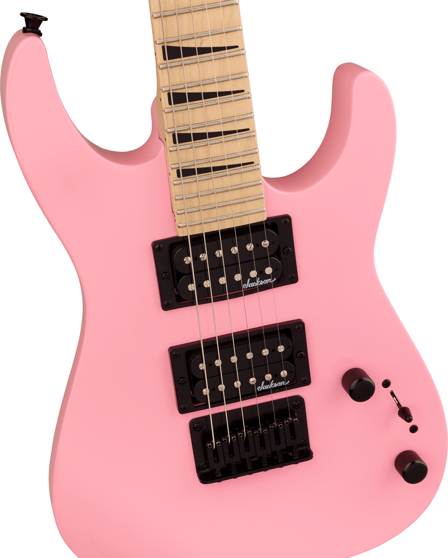 Jackson JS Series Dinky Minion JS1X M 2/3 Size Electric Guitar in Bubble Gum Pink