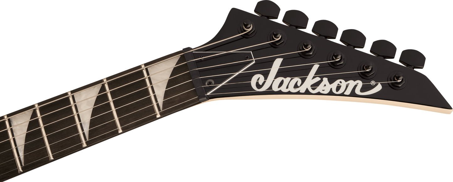 Jackson JS Series RR Minion JS1XM 2/3 Size Electric Guitar In Snow White With Black Pinstripes