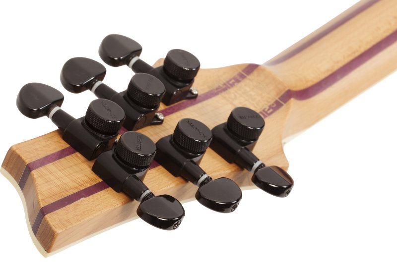 Schecter C-1 Exotic Spalted Maple Electric Guitar in Satin Natural Vintage Burst