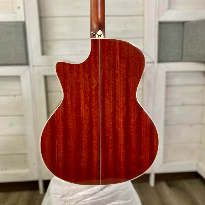 Washburn Deep Forest Burl Electric Acoustic Guitar in Amber Fade