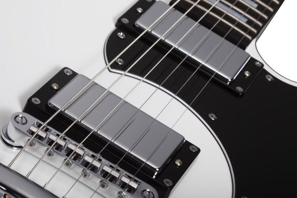 Schecter Stargazer-6 Electric Guitar in Gloss White – view 4