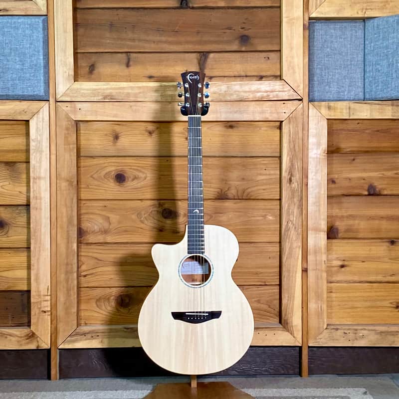 Faith Guitars Naked Venus Cutaway Lefty Electric Acoustic Guitar