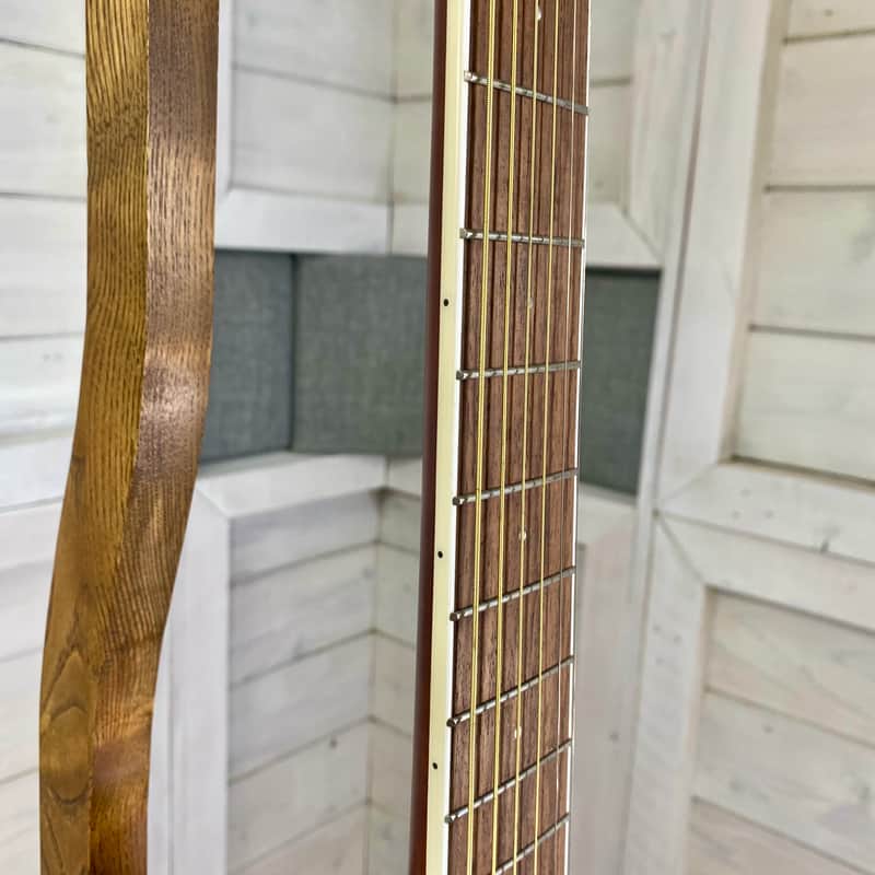 Washburn Deep Forest Burl Electric Acoustic Guitar in Amber Fade
