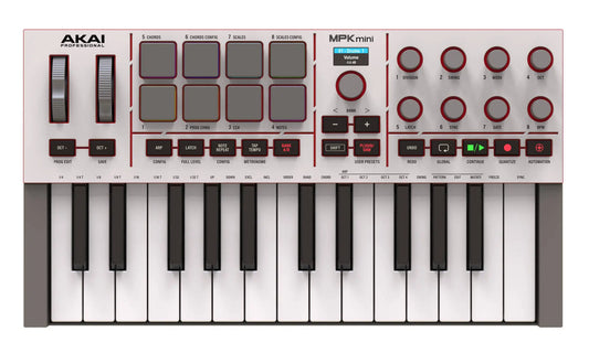 Akai MPK Mini IV Compact Midi Controller - Grey