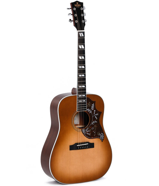 Sigma DM-SG5 Electric Acoustic Guitar in Heritage Vintage Sunburst
