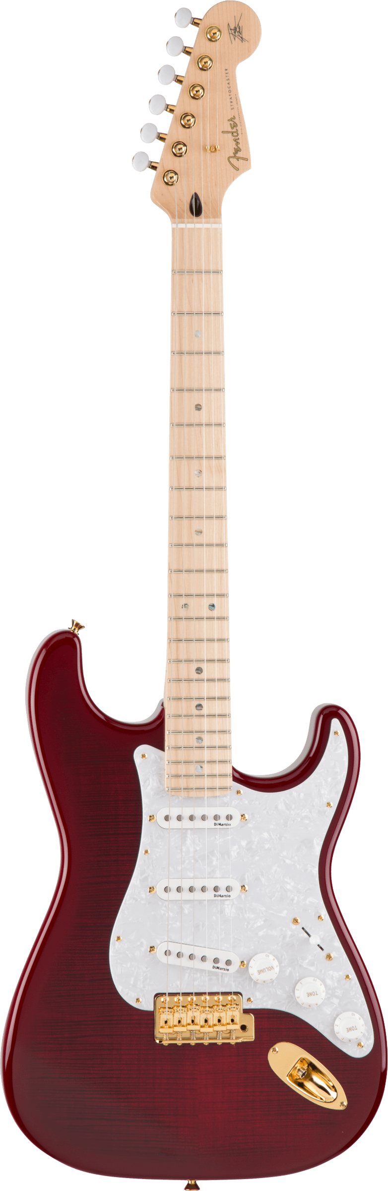Fender Richie Kotzen Stratocaster SSS in Transparent Red Burst. Japan Exclusive!
