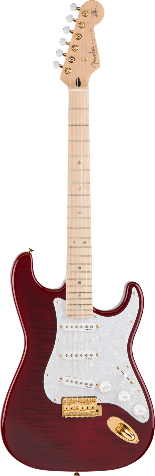 Fender Richie Kotzen Stratocaster SSS in Transparent Red Burst. Japan Exclusive!