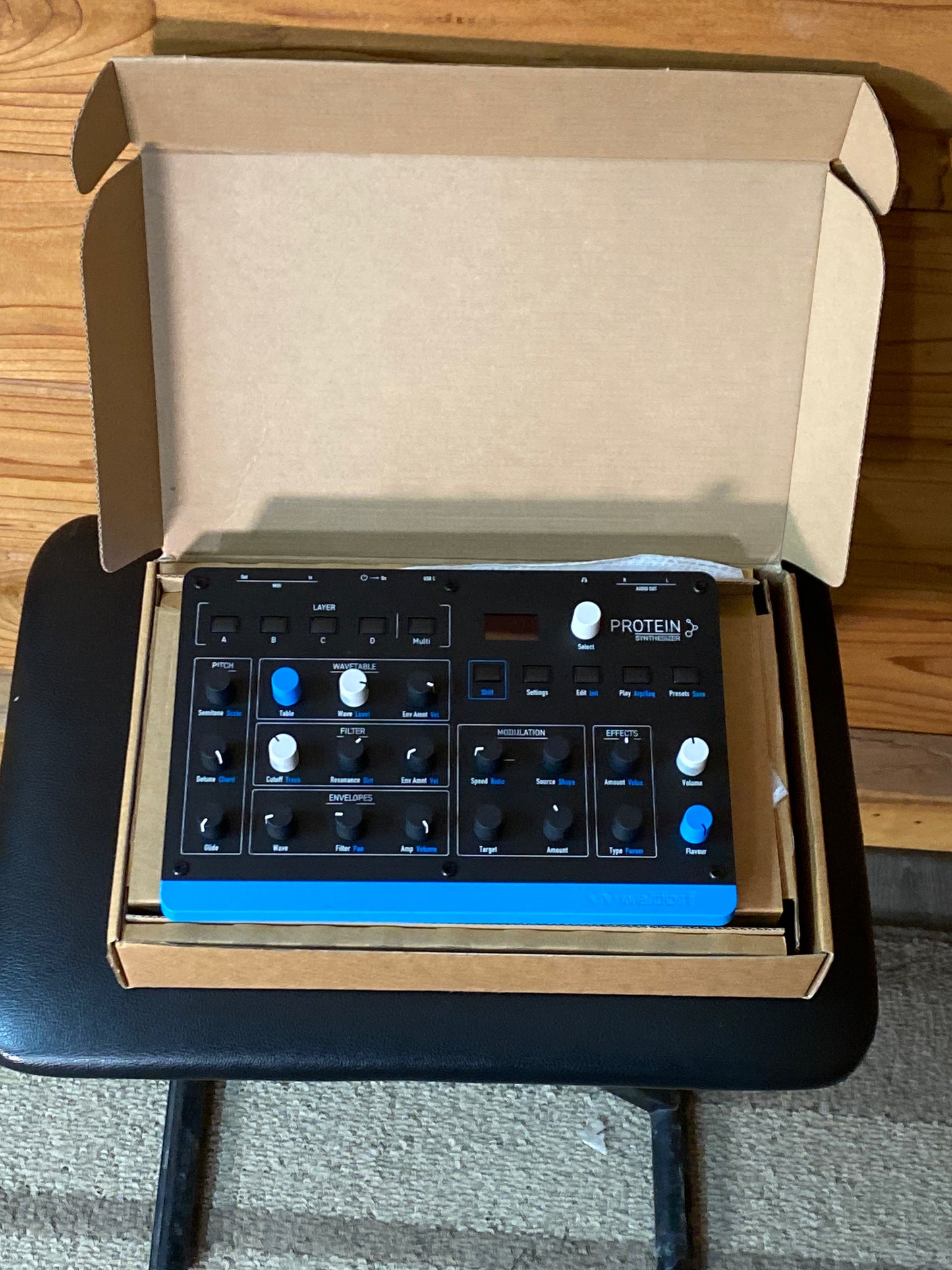 Waldorf Protein Compact 8-Voice Polyphonic Wavetable Synthesizer