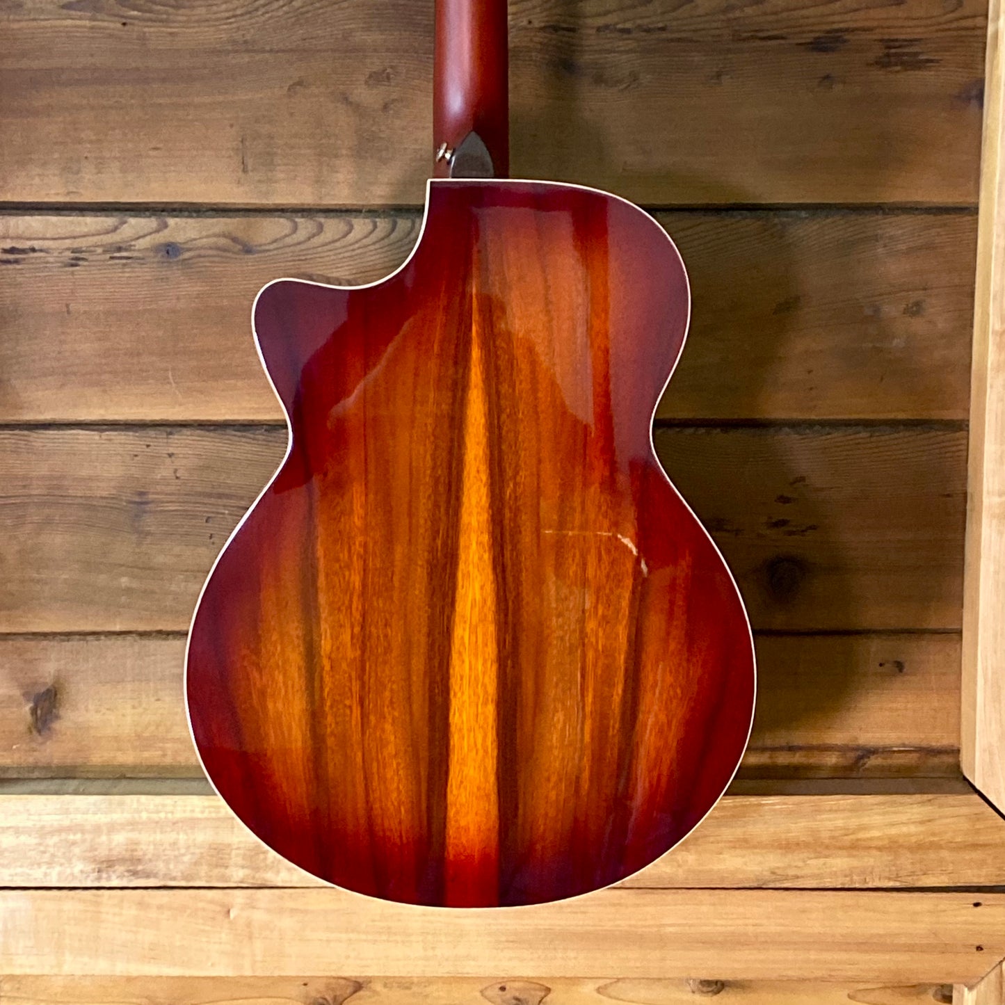 Faith Guitars Blood Moon Neptune Cutaway Electric / Acoustic Guitar With Hardcase Slight Flaw