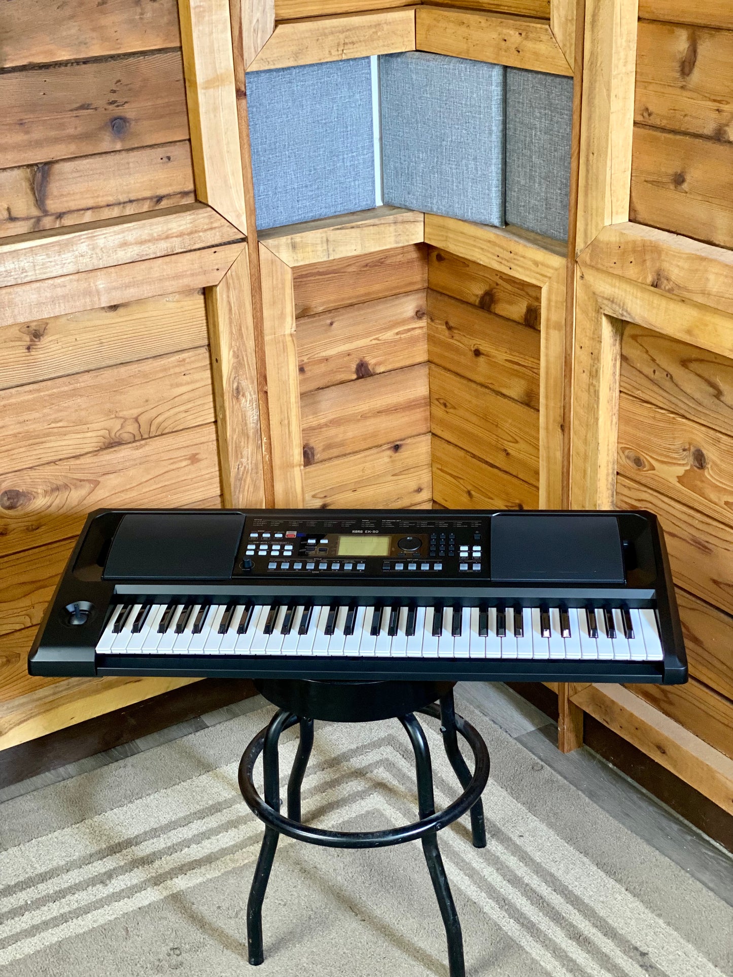 Korg EK-50 Entertainer Keyboard Musician Workstation 61 Key W/ Onboard Speakers