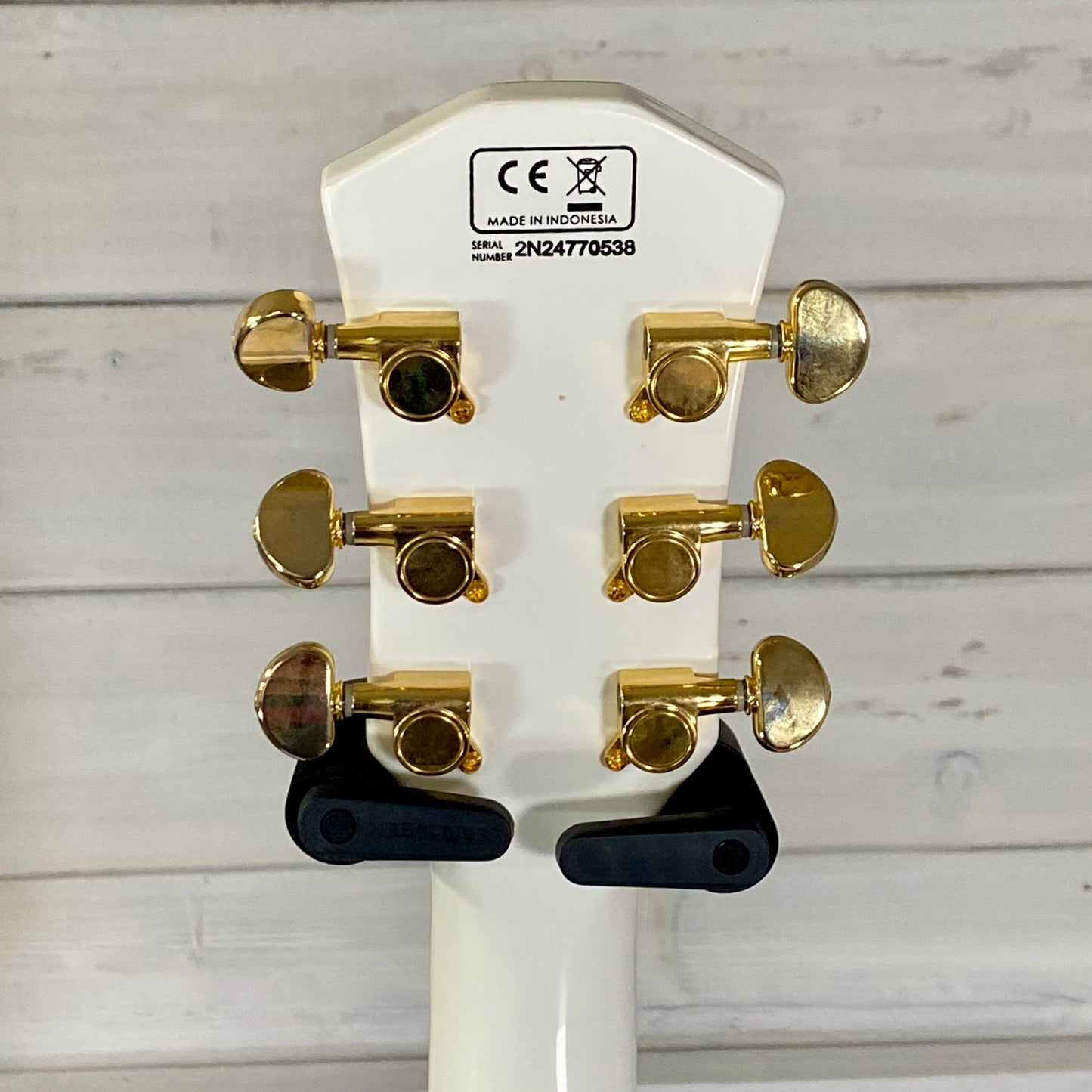 Sire H7 Larry Carlton Semi-Hollow Electric Guitar in White With Gold Hardware