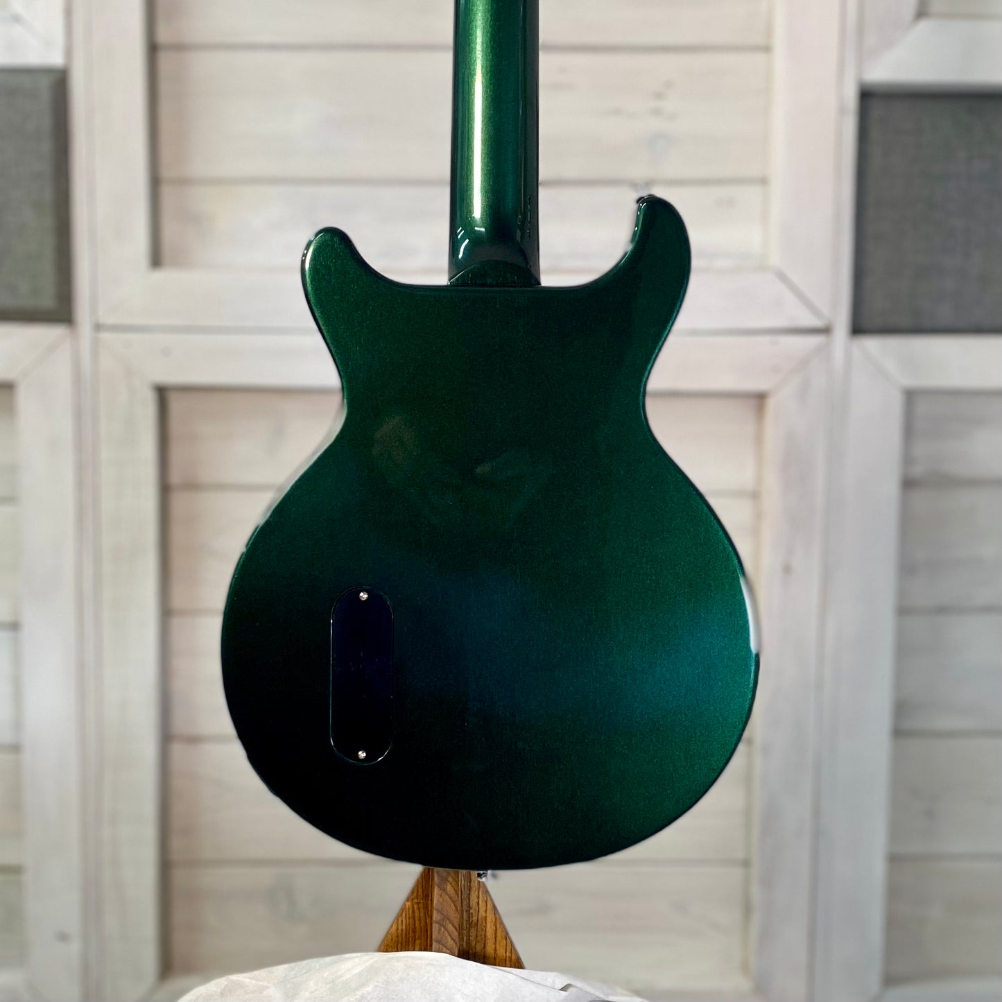 Gibson Exclusive Les Paul Junior Double Cut Electric Guitar in British Racing Green with Hardshell Case