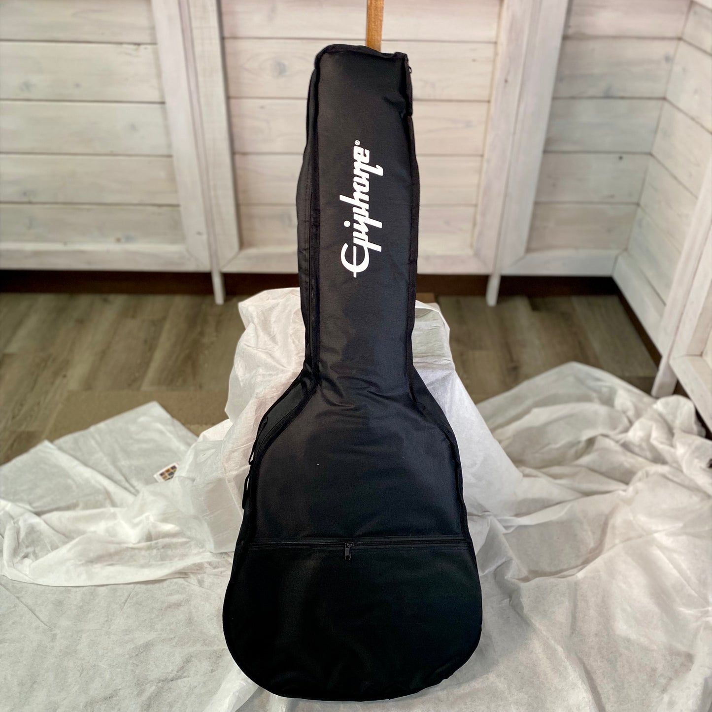 Epiphone J-200 Studio EC Electric Acoustic Guitar in Blueberry Burst