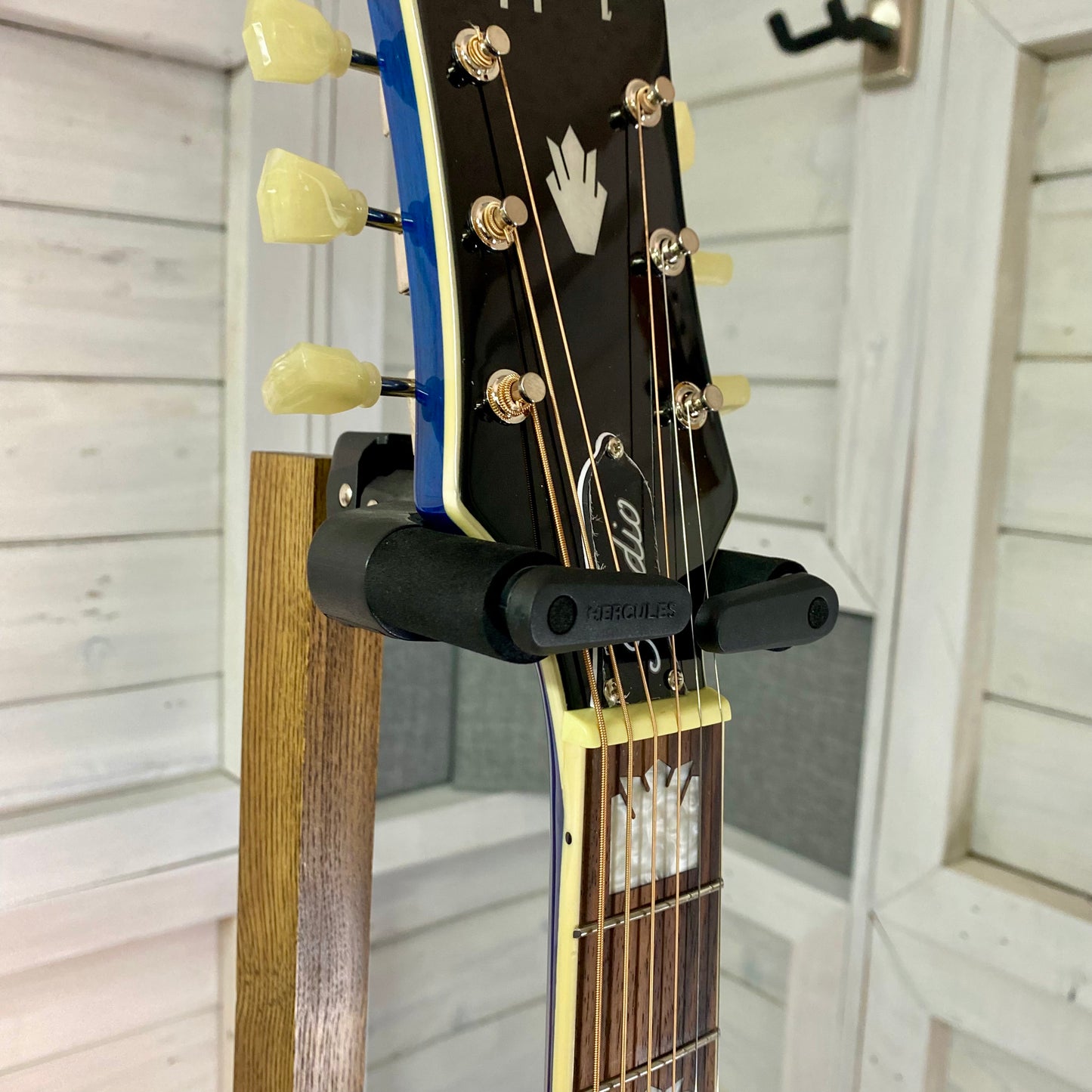 Epiphone J-200 Studio EC Electric Acoustic Guitar in Blueberry Burst