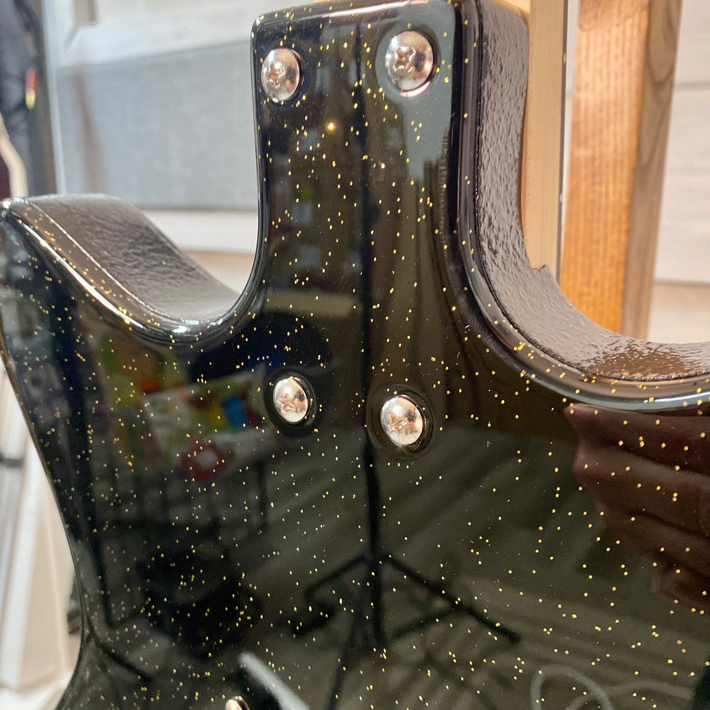 Danelectro '59 Glitter Black/ Gold Electric Guitar