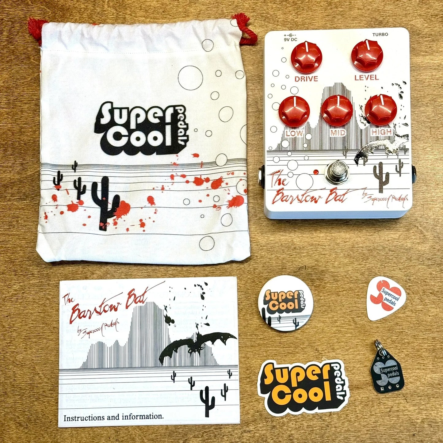 Supercool Pedals The Barstow Bat Distortion Pedal